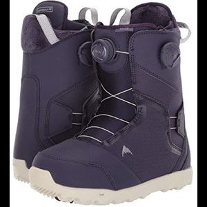 Purple Burton Felix Boa Snowboarding Boots Size 6